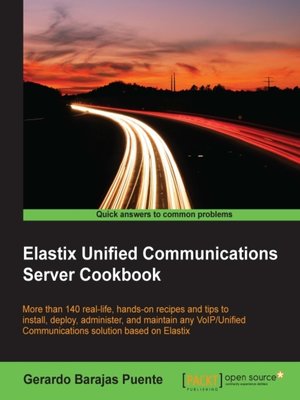 cover image of Elastix Unified Communications Server Cookbook